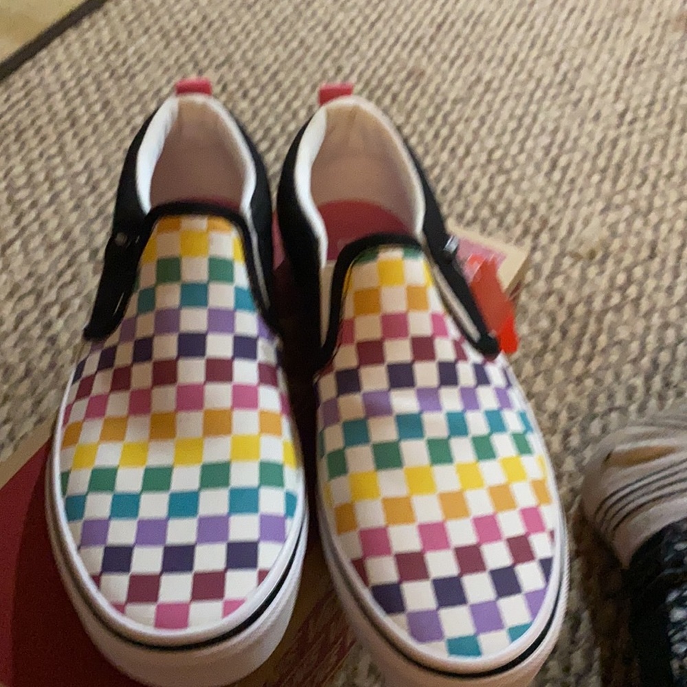 Kids rainbow vans sold out most places